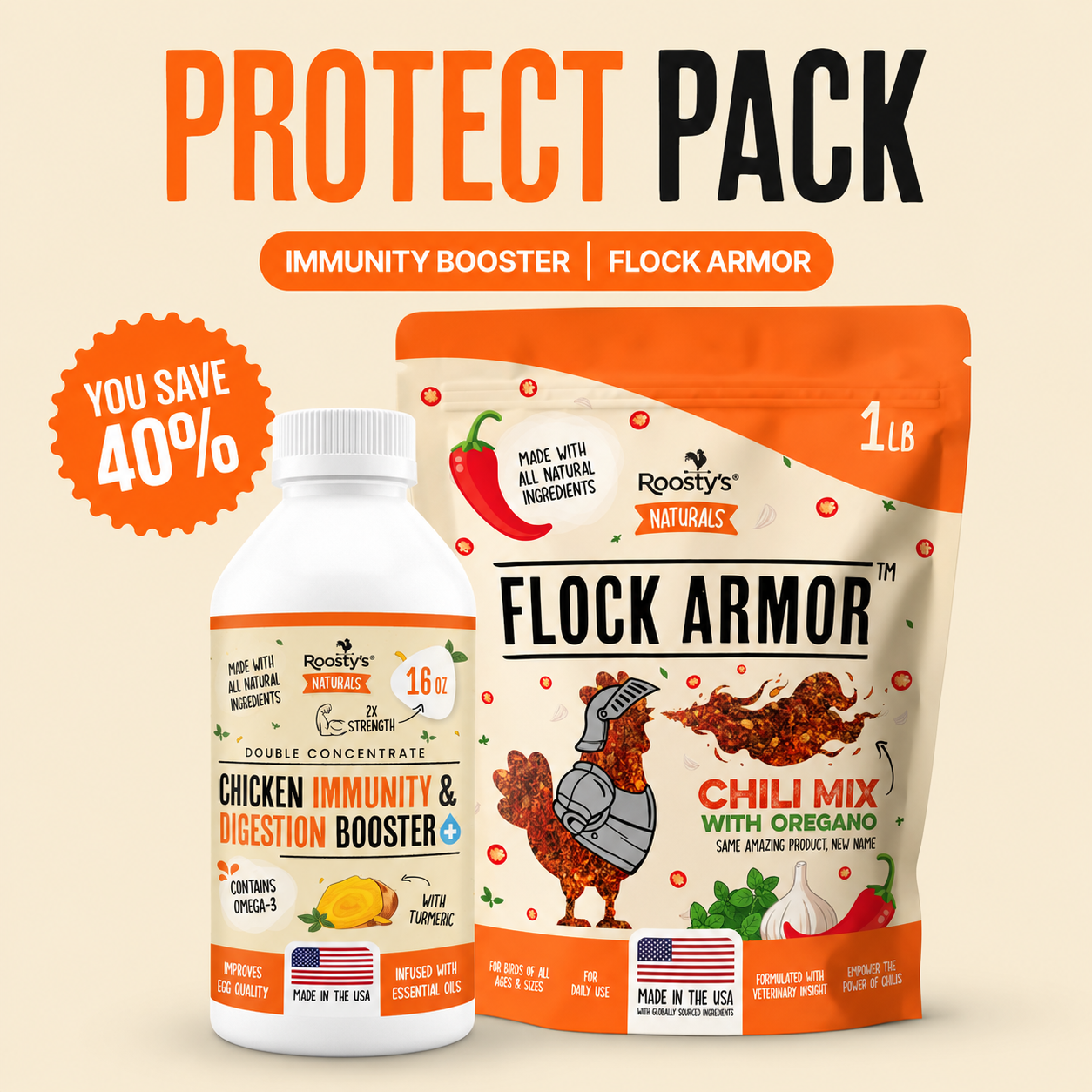 The Protect Pack - Immunity Booster + Flock Armor