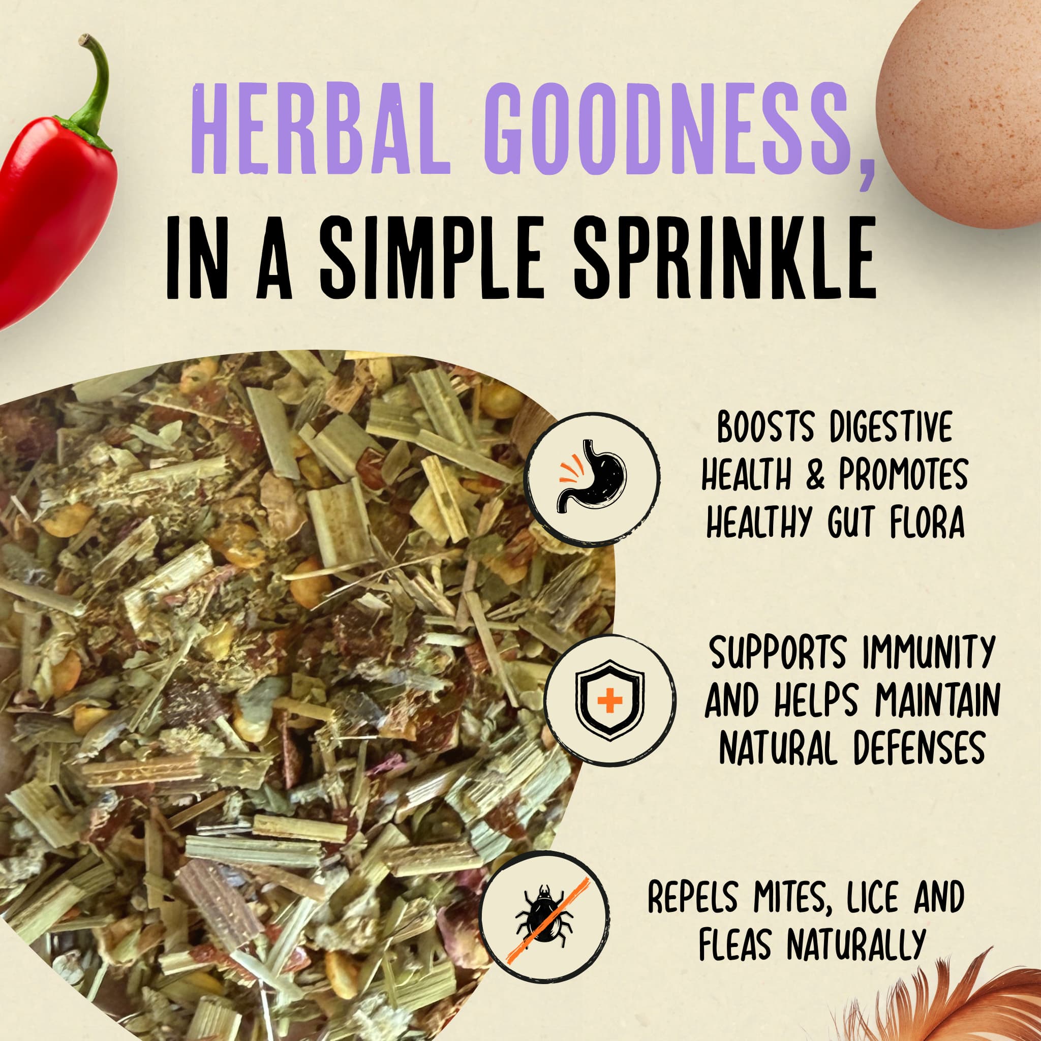 Nesting Herbs - Control Odors & Keep Coops Mite & Lice-Free